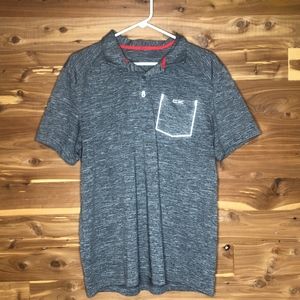 NWOT Calvin Klein Grey Short Sleeve Polo L